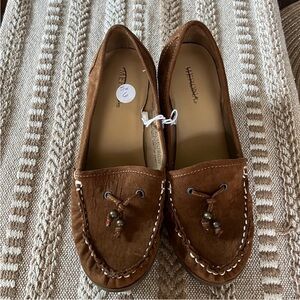 Merona BNWT wedge suede moccasin shoes